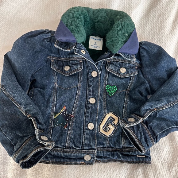 Mayoral Other - Little girls Jean lined jacket 4T